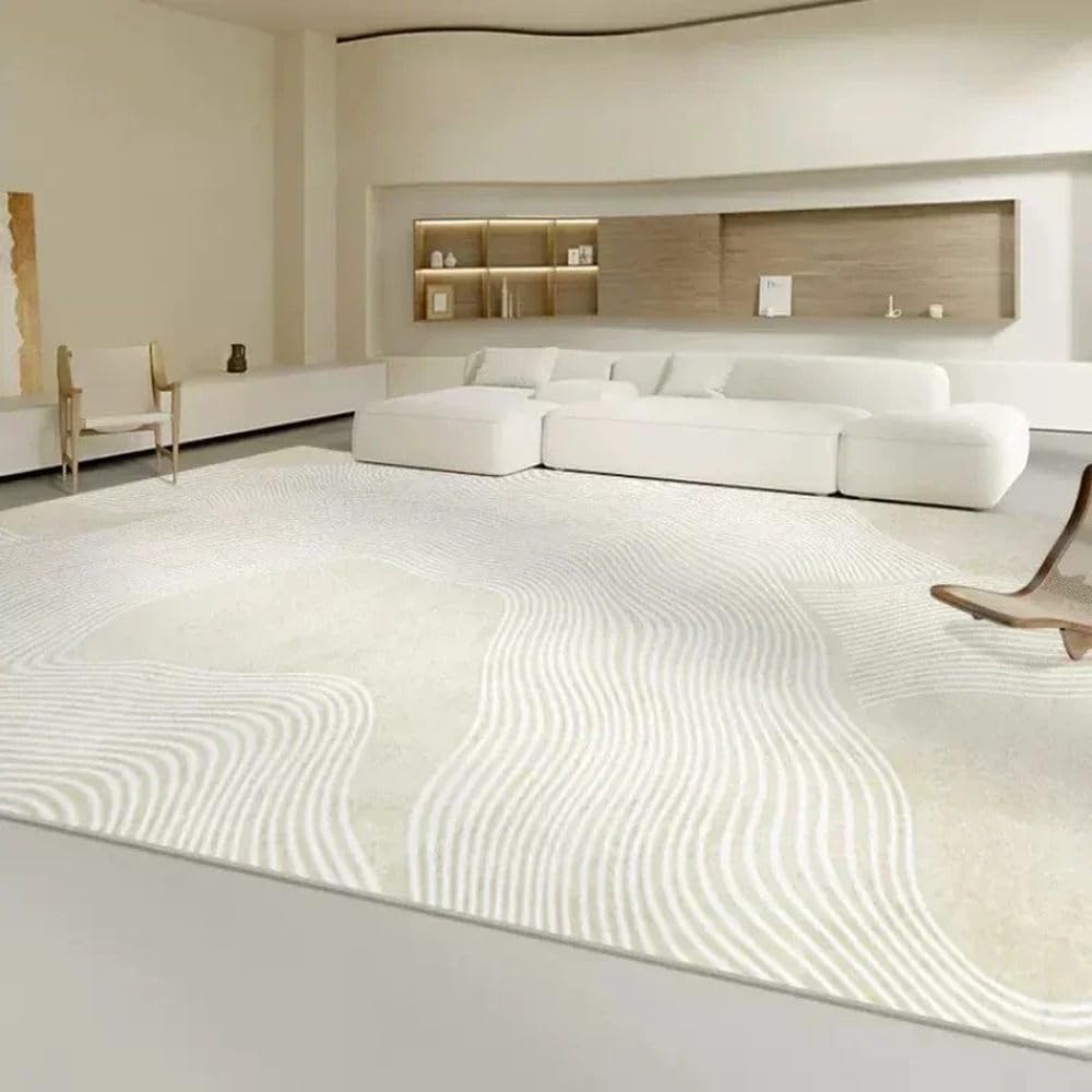 Tapis de salon minimaliste doux décoration table basse 80x160