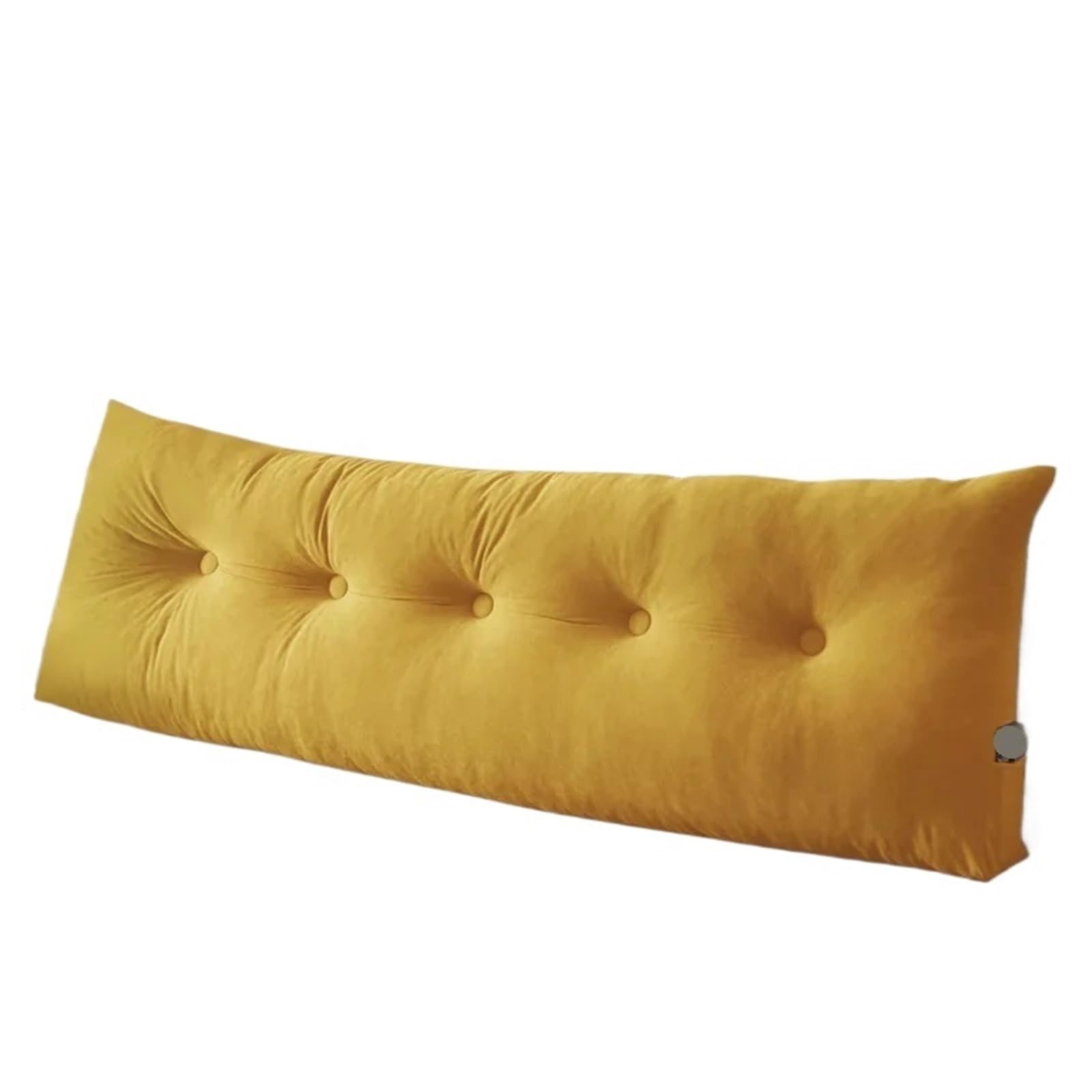 GMGQJST Headboard Pillow 1PC Soft Headboard Cushion Triangular Filler Long Pillow Reading Large Backrest Support Wedge Bed Comfort Rest Waist Pillow(Yellow,60x40x12cm)