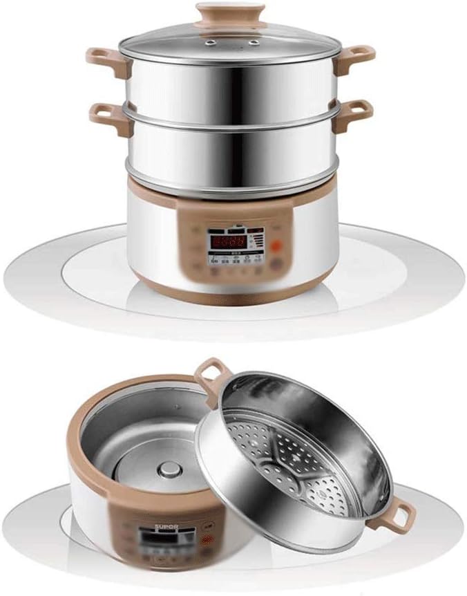 Steamer Easy Electric Egg Poacher, Omelet & Soft, Medium, HardBoiled Measuring Cup Included, 3 Layers Stainless(