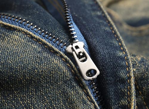 Image of QIMYUM Men's Wide-Leg Baggy Flex Jeans Relaxed Loose Fit Long Denim Pants