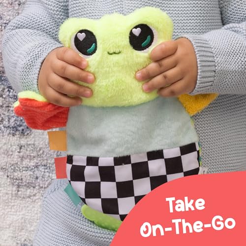 Lamaze Crinklies - Finlee the Frog Crinkle Toy - High Contrast Baby Toys for Sensory Development - Baby Gifts with Fun Textures and Patterns - Ages 0 Months and Up by Lamaze - Image 4