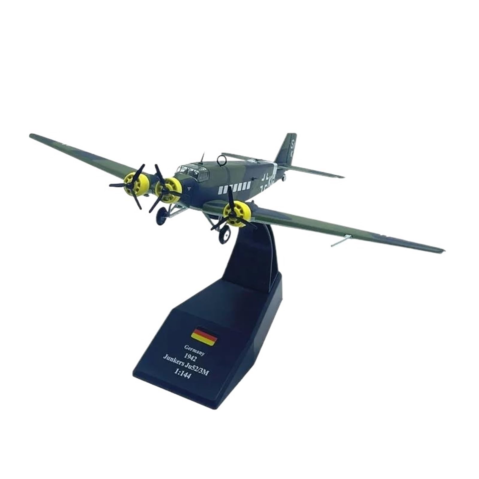 Avión JU-52 alemán de metal a escala 1/144 para coleccionistas 8