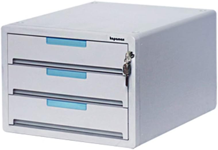 Locking Drawer File Cabinet Office Desk Organizer (3 Drawers)