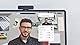Logitech C925e Business-Webcam, HD 1080p, 78° Blickfeld, Autofokus, RightLight 2 Technologie, Abdeckblende, 2 Stereomikrofone, Für Skype Business, WebEx, Lync, Cisco, etc., PC/Mac - Schwarz