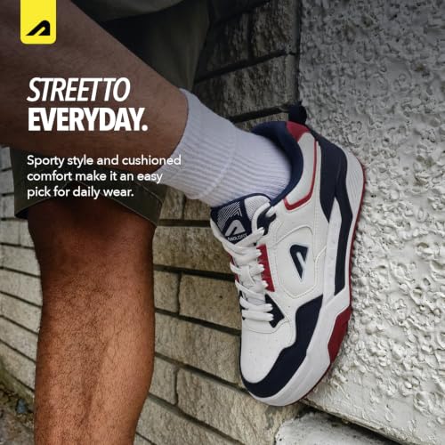 Buy Boldfit Shoes for Man Stylish Sneakers for Man Chunky Street Style Casual Lace Up Shoes for Men Comfortable Sneakers for Boys Lightweight Casual Sneaker Shoe for Men, Navy Red- UK 10 at Amazon.in - Image 6