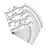 Beistle 16 Piece Music Notes Paper Beverage Napkins 50's Theme Rock and Roll Tableware For 1950’s Party Awards Night Decorations