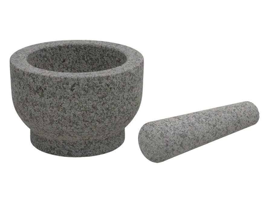 DRW Mortier Main de Granit Gris 15 x 15 x 10 cm