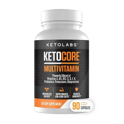 Ketocore Keto Vitamins | Keto Multivitamin for Men & Women | Keto Supplements & Pills for Ketosis, Low Carb & Carnivore Diets | No Keto Flu | Rich in Magnesium & Potassium | 90 Capsules