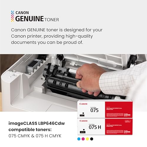 Image of Canon Color imageCLASS LBP646Cdw Wireless Laser Single-Function Printer for Duplex Printing, White - 26 PPM Home Office, Small Office Printer