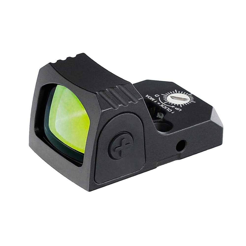 ohhunt Red Dot Sight 3 MOA Reflex Sight Scope for RMR Footprint 20mm Picatiinny with 5 Brightness Settings