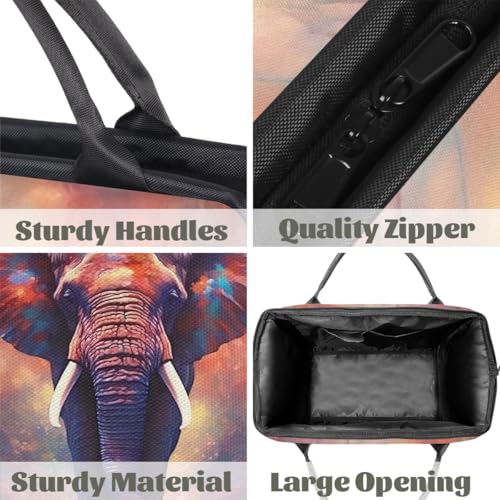 Travel Duffel Bag for Women, Elephant Animals Weekender Overnight Bag Carry on Beach Swim Bags Dance Bag Airlines Approved Personal Item Travel Bag for Yoga, Sports, Hospital4