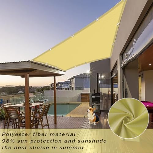 Toldo vela de sombra para evitar el calor sofocante en terrazas 3