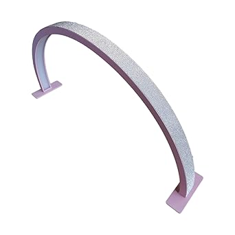 UJEAVETTE? Half Moon Nail Desk Lamp Led Manicure Desk Lamp For Eyebrows Lash Extension Pink Rhinestone