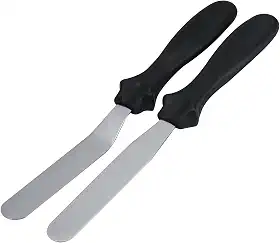 Tuut, Linha Confeitaria, Jogo De Espátulas Reta e Curva para Confeitaria em Inox, 23cm