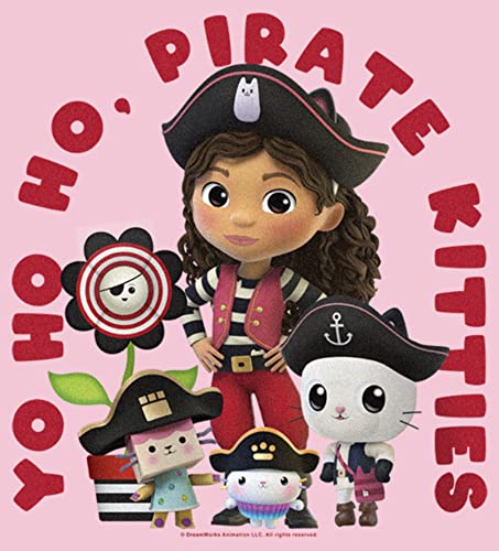 Fifth Sun Gabby's Dollhouse Pirate Kitties Girls Short Sleeve Tee Shirt2