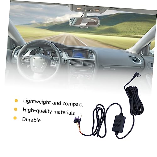 Cable de alimentación Mipcase para cámara de tablero con cargador de mechero PC duradero 4