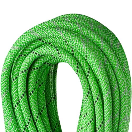 EDELRID Tommy Caldwell Eco Dry DuoTec 9.6mm Dynamic Climbing Rope - Neon Green 70m