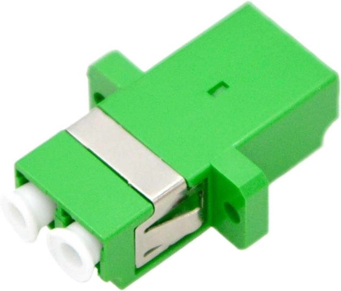 100Pcs Optic Fiber Adapter Connector LCPC Single Mode Coupler Flange for Data Center Telecom Surveillance Cabling
