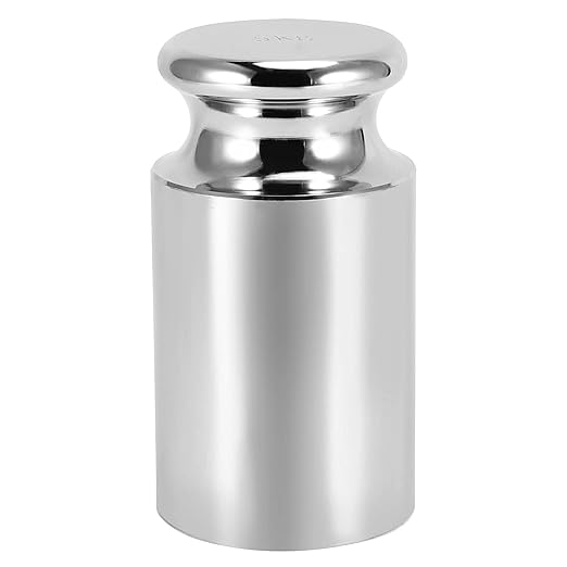 FUNSUEI 5 KG Calibration Weight, Precision Class M1 Scale Calibration Weight, Calibration Weight for Digital Scale, Chrome Finish, Carbon Steel, Silver