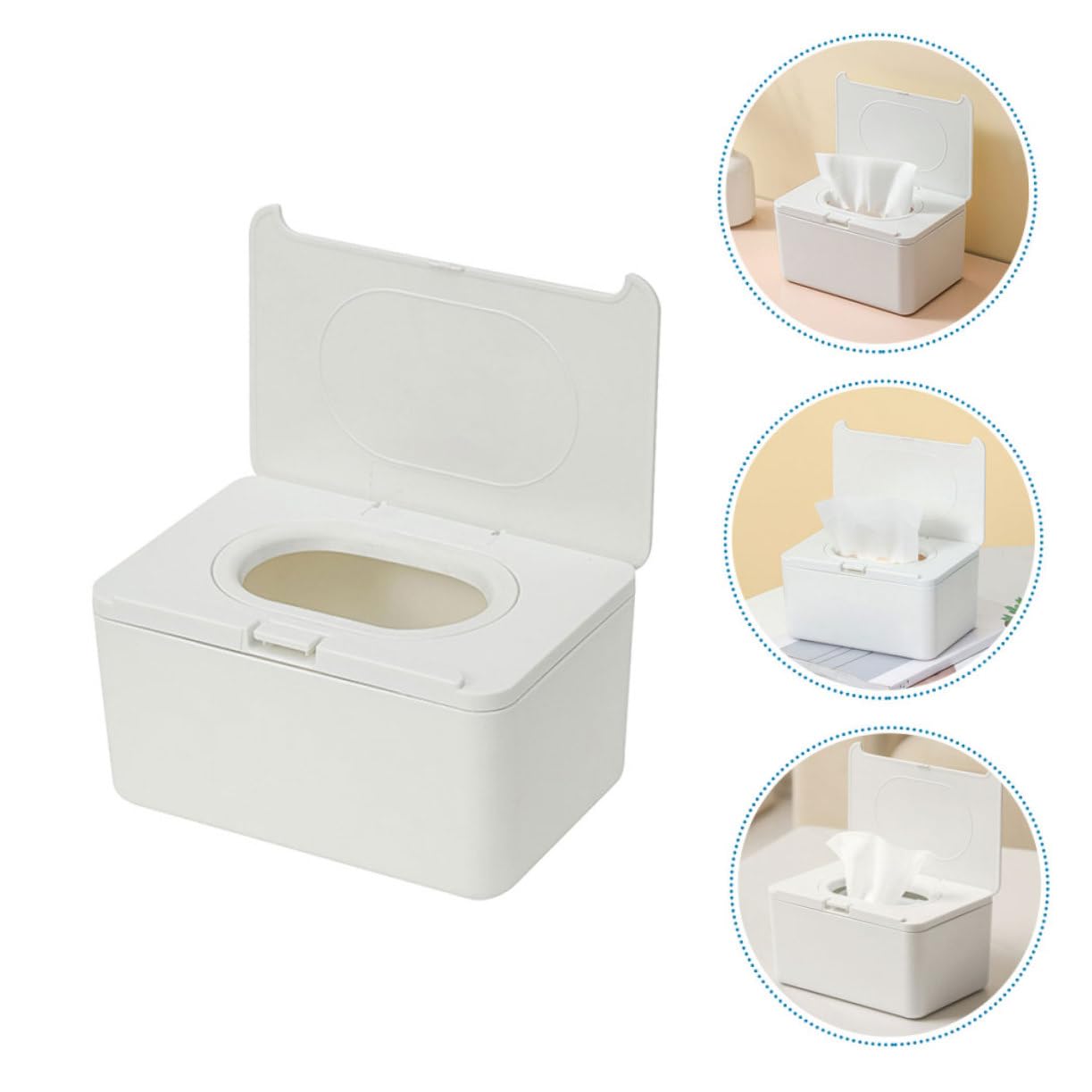VANZACK 2 Stück Feuchttuchbox Nachfüllbarer Wipe Holder Wasserdichter Wipes Spender Für Babyfeuchttücher Praktisch Robust Für Zuhause Und Unterwegs