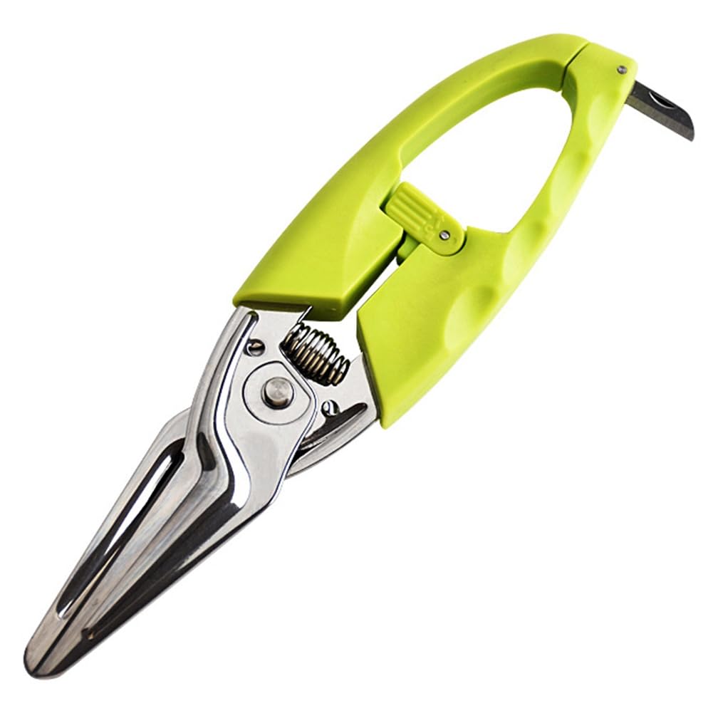 Littimoon Multifunctional Kitchen Shearing Scissors,Stainless Steel Chicken Bone Fish Snipping Scissor,Multi Tool Knife