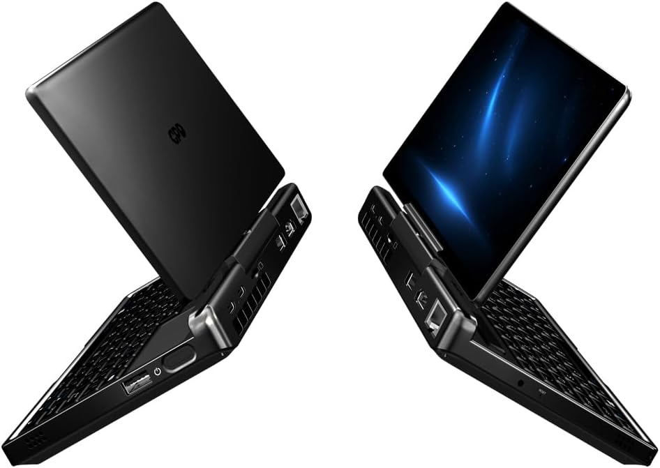 WEELIAO GPD MicroPC 2 Mini Laptop, 7-inch Full HD IPS Display, Intel N300 8-Core, 16GB RAM, 512GB SSD, Windows 11 Pro, RS-232 Port, 6.81x5.35x0.91 inches