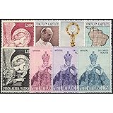 briefmarken vatikan 2018 Michel-Nr.: 536-543 Goldhahn Vatikan 1968 postfrisch ** Nr. 536-543 Briefmarken für Sammler