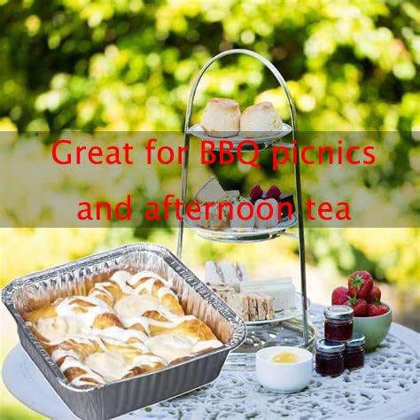 Miniatura 7 de DONSIQIZZ Sartenes de aluminio desechables de 8 x 8 pulgadas (paquete de 45 unidades) cuadradas de aluminio desechables para pasteles, mini latas