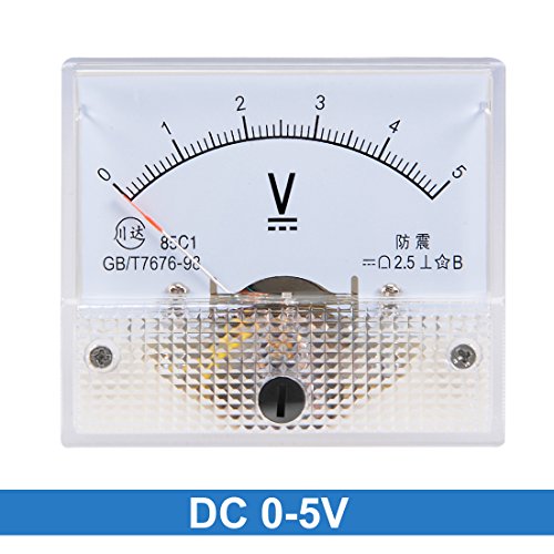 Voltmètre CC 0-5V haute lisibilité avec marge d'erreur 2.5% - 2