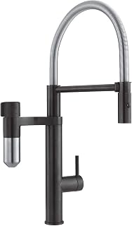 Franke; Grifo de cocina con sistema de filtración de agua Vital Semi-Pro (120.0551.242); Color: Negro mate/acero óptico