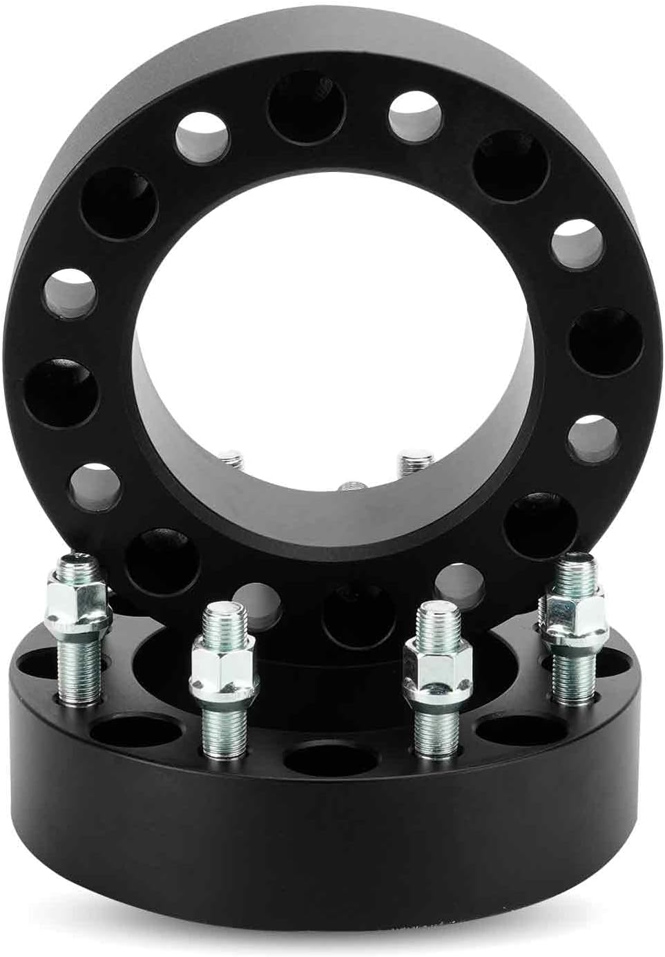8x170 2in Wheel Spacers, Forged 8 Lugs Adapters, Fit for Ford Excursion 2003-2005, for F-250 2003-2009, for F-350 2003-2016, for F-250 F-350 Super Duty 2003-2022, 125mm Bore M14x1.5 with Studs 2pcs