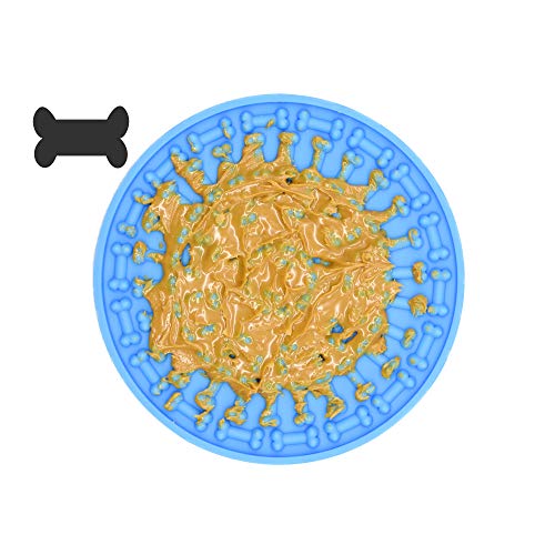 Bangp Tapis de dressage pour chien - Tapis de toilettage pour chien - Tapis de dressage pour animal de compagnie - Avec super forte aspiration (os bleu) Cover