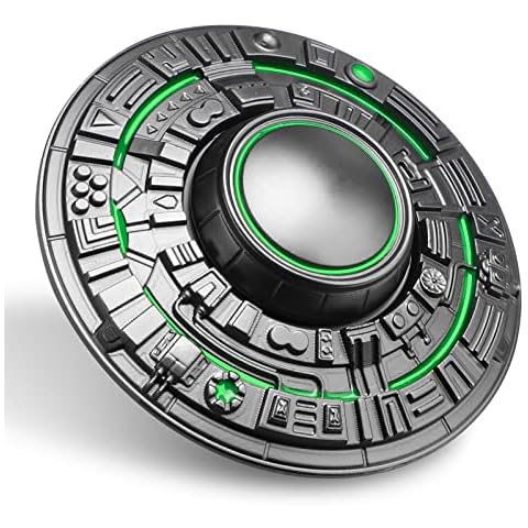 Leuchtendes Fidget Spinner Space UFO, im Dunkeln leuchtendes Spinnspielzeug Sensorisches Gerät Fingerhandspinner Metall -Seel-Lager, bestes Geschenk begünstigt Preise für Kinder Erwachsene Cover