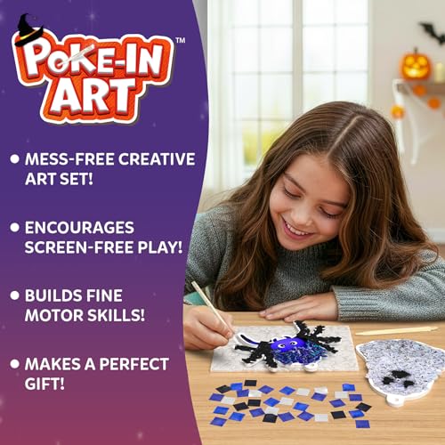Image of Skillmatics Poke-in Art - Halloween Decor, DIY Wood Craft Kit for Kids