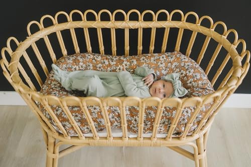 Image of Mebie Baby Muslin Quilt, Magnolia, 100% Cotton Baby Blanket for Girls & Boys, Newborns to Toddler, Soft Swaddle Blanket, 47 inchx47 inch