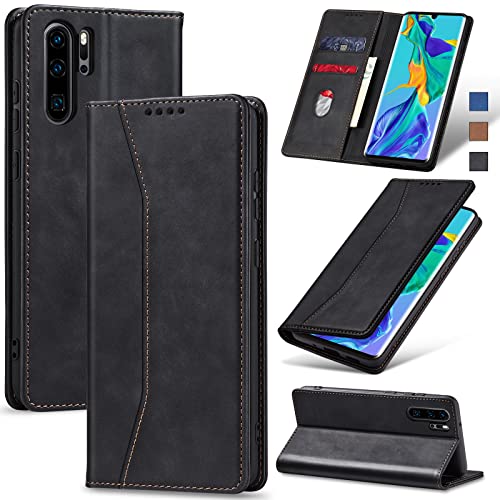 Jasonyu Funda para Huawei P30 Pro, Cuero PU Carcasa, Tipo Libro Flip Case con Tarjetas y Cartera [Soporte Plegable] [Cierre...