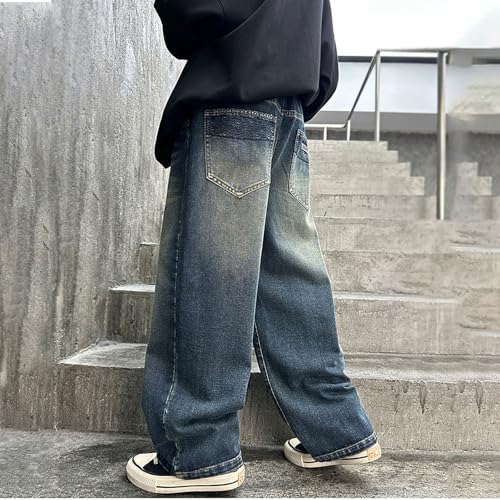 Pantalones vaqueros para niños cómodos elásticos y casuales 2