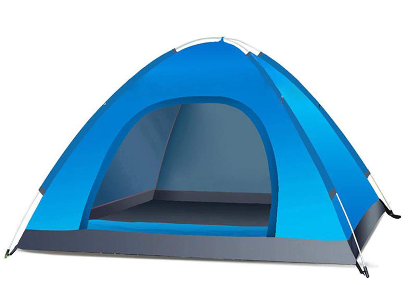 [ジンニュウ]テント ワンタッチ ポップアップ キャンプテント 折りたたみ 二つドア 軽量 2人用 組立簡単 高通気性 登山 厚手 防水防風  キャンプ用品 収納ケース付