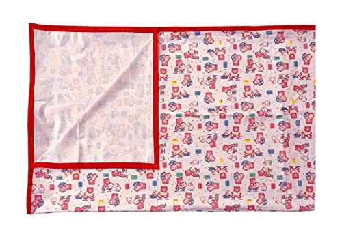 Image of EcoSoft Plastic Sheet,PVC Sheet for Kids,Rubber Sheet for Babies,Bed Wetting Protector(90 x 135 cm) (Pink BABYBEAR)