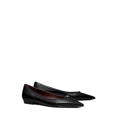 Tory Burch Double T Buckle Pointed Toe Flats Women