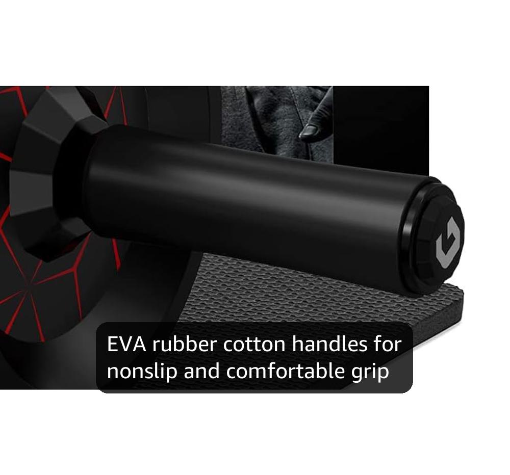 VINSGUIR Ab Roller Wheel, Abs & Core Workout Equipment for Home Gym with Knee Pad Accessories, Abdominal Wheel for Full-body Strength Training