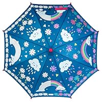 Stephen Joseph - Girls Colour Changing Umbrella - Rainbow - Dark Blue