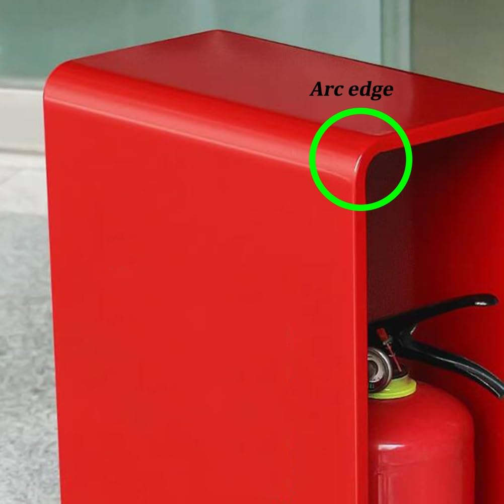 Armario para extintor de Incendios, Armario metálico de Doble Espacio, Caja de Fuego Exterior para 2 extintores y máscaras contra Incendios, solución de Almacenamiento Duradera en Negro - 35