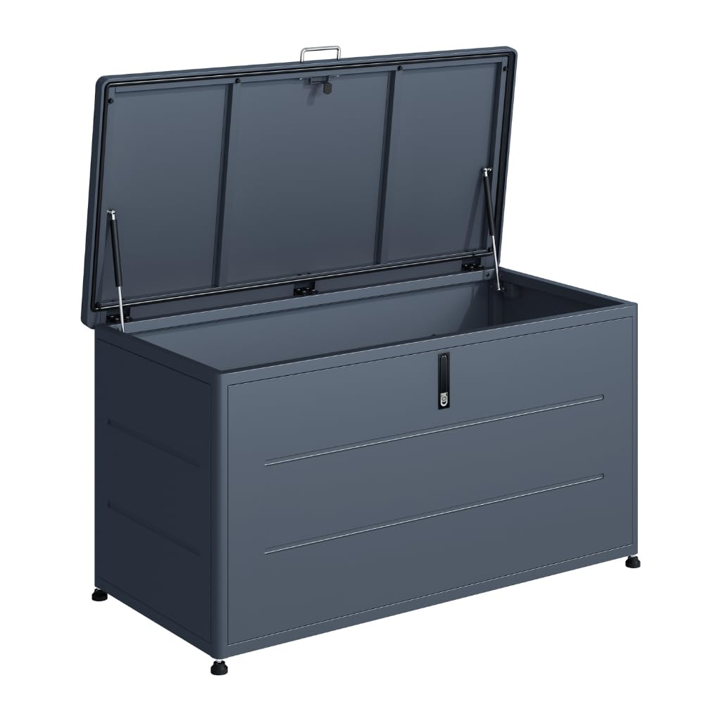 Coffre de Rangement Extérieur 460L Gris