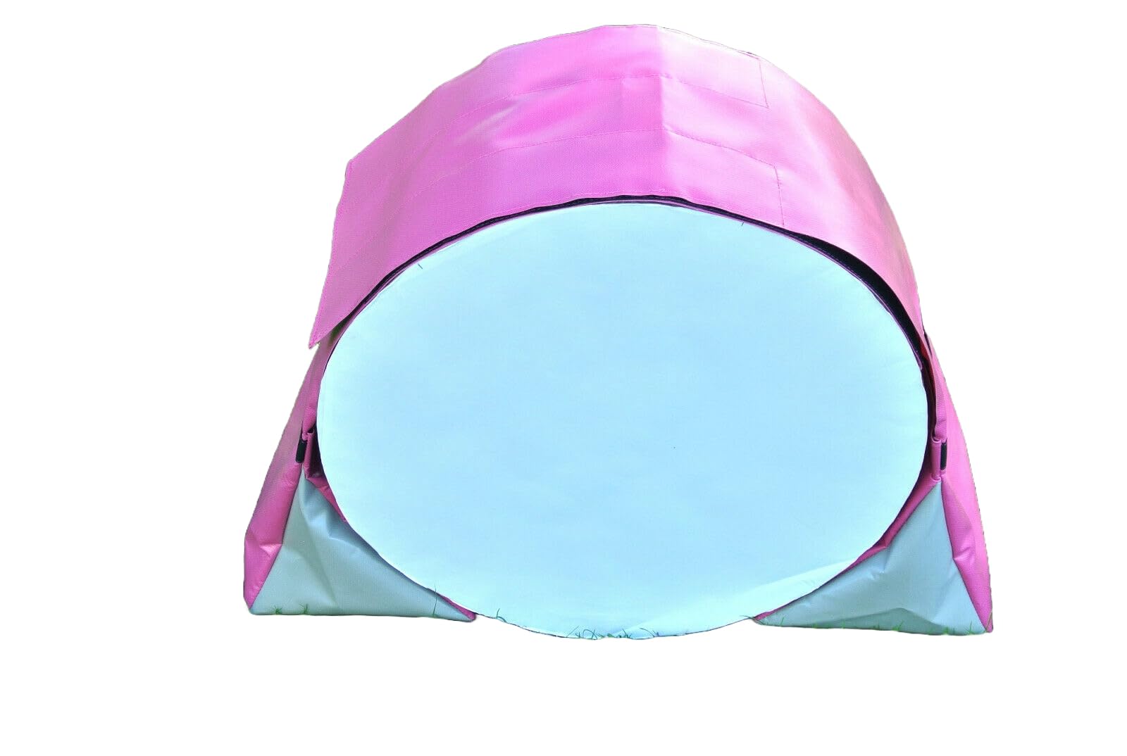 Church Products UK Dog Agility Training Tunnel Sand Bags Adjustable (60cm - 80cm) Indoor Outdoor Apparatus UV PVC (Cerise/Grey) *Tunnel Not Included*