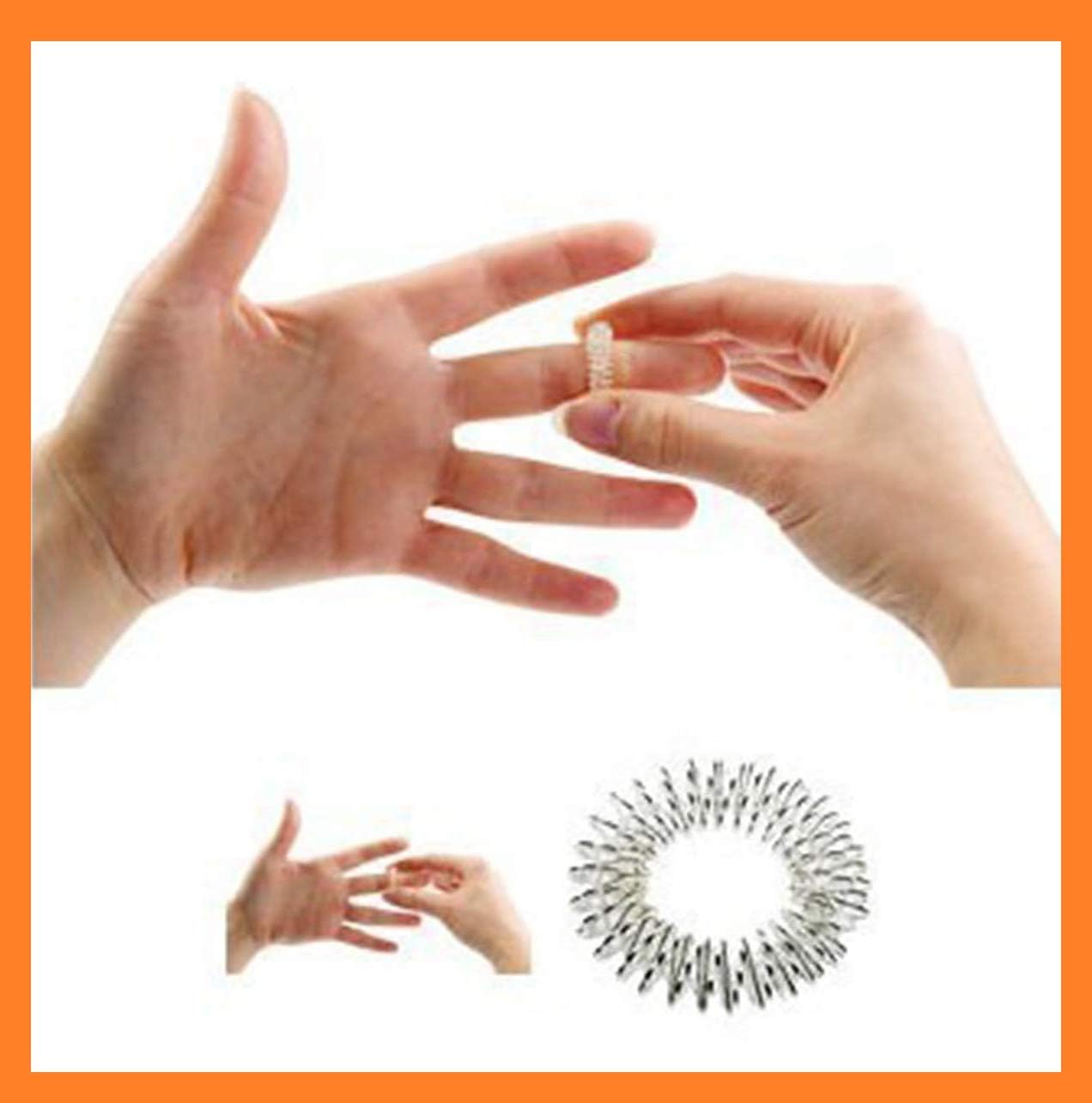 ACI Acu Care Inc Sujok Acupresure Finger, Hand, Fut Massager Ring - Set of 3