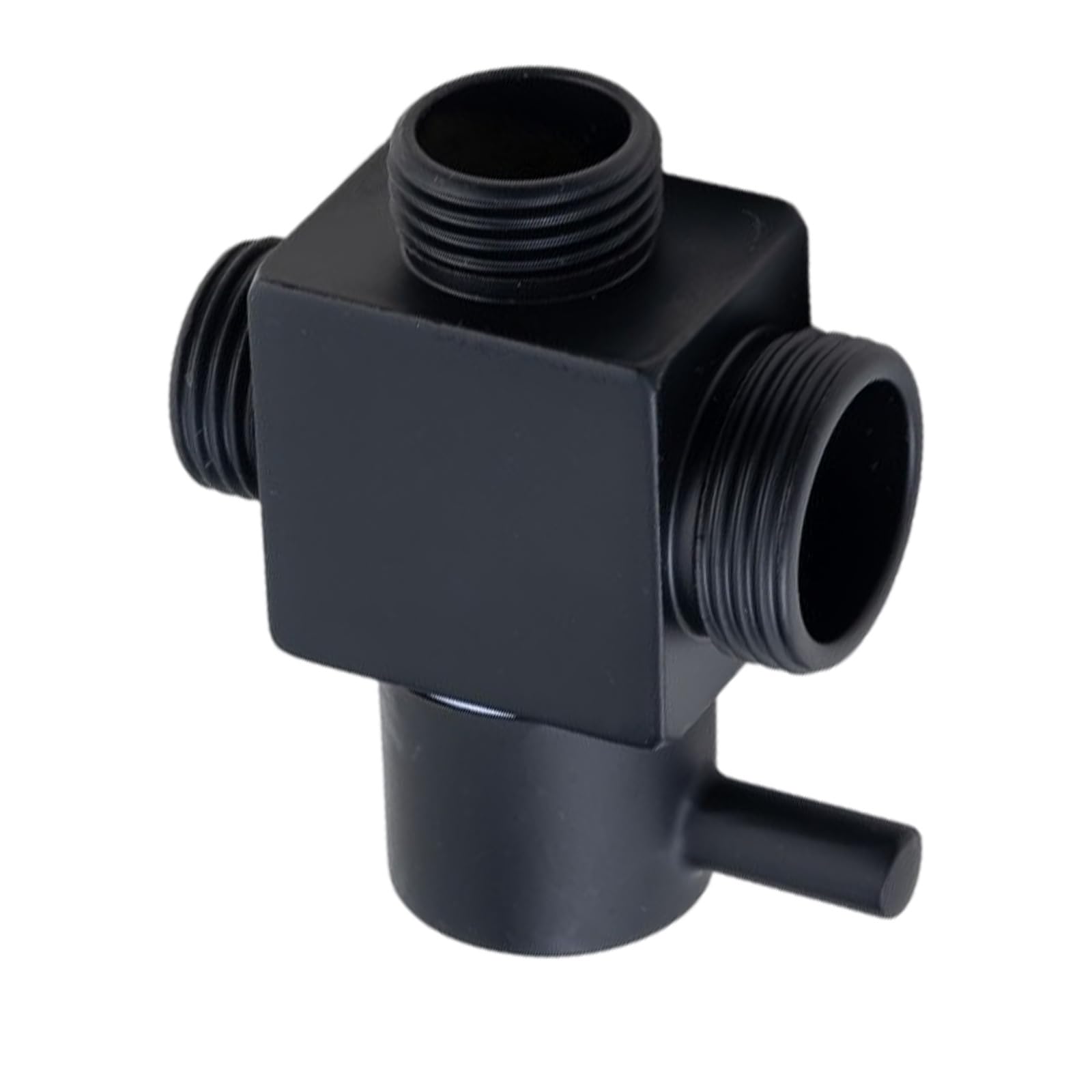 Msioytog Black Professional Brass Shower Adapter Splitters Double Outlet Fast Flows Control Leak Proof Adapters Easy To Use For Home Use Brass Shower Adapter Replacement