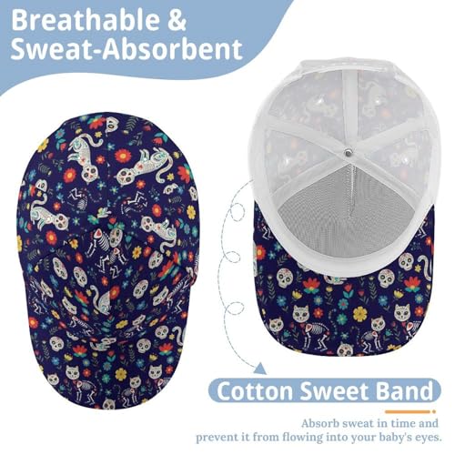 Baseball Cap Adjustable Unstructured Sun Hat Visor for Boys Girls3