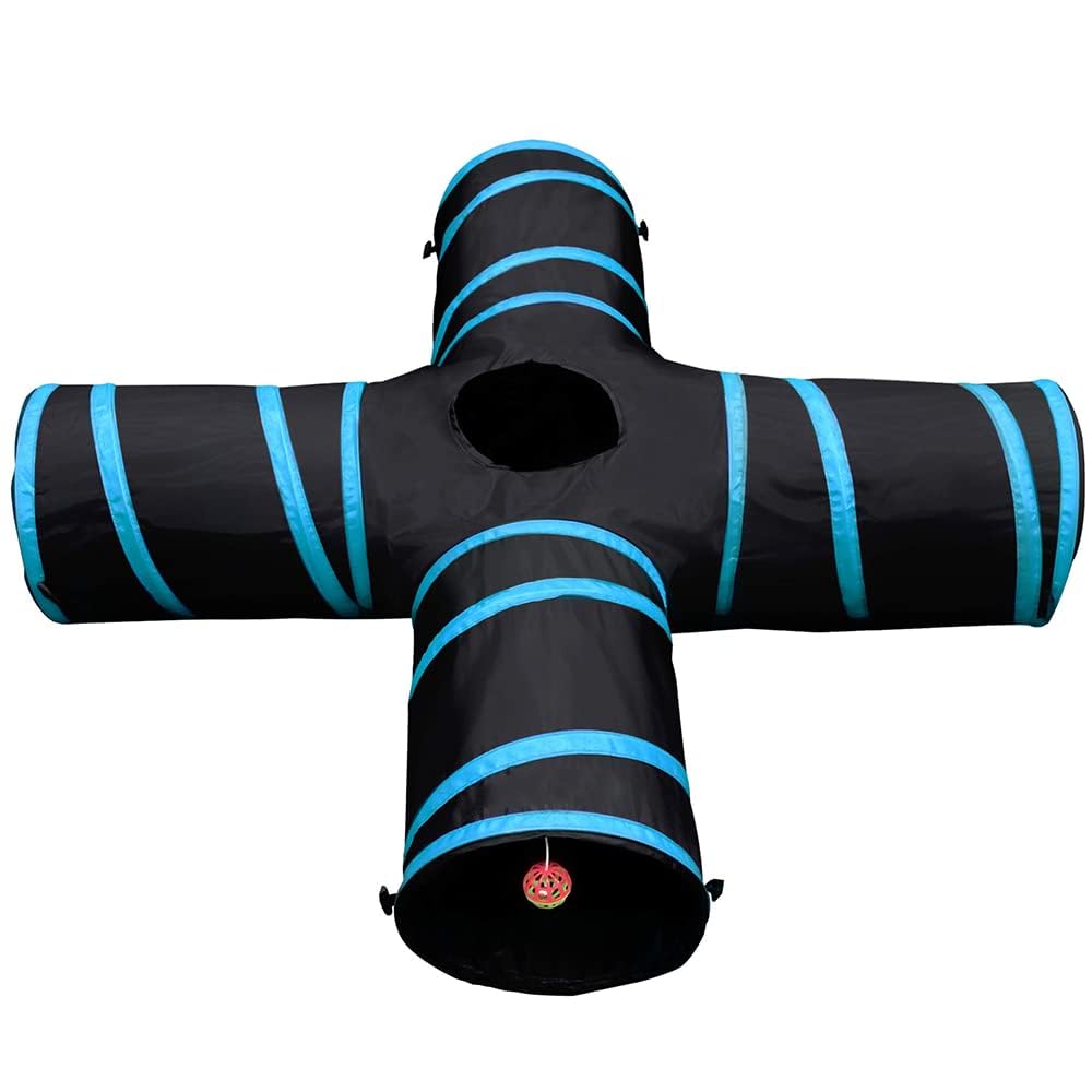 Frisco Rainbow Crinkle Collapsible Cat Tunnel