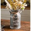   TIMRIS-Vintage-Galvanized-Metal-Milk-Can-Farmhouse-Decorative-Flower-Garden-Pitcher-Vase-Rustic-Milk-Jug-Vase-for-Flowers-106H